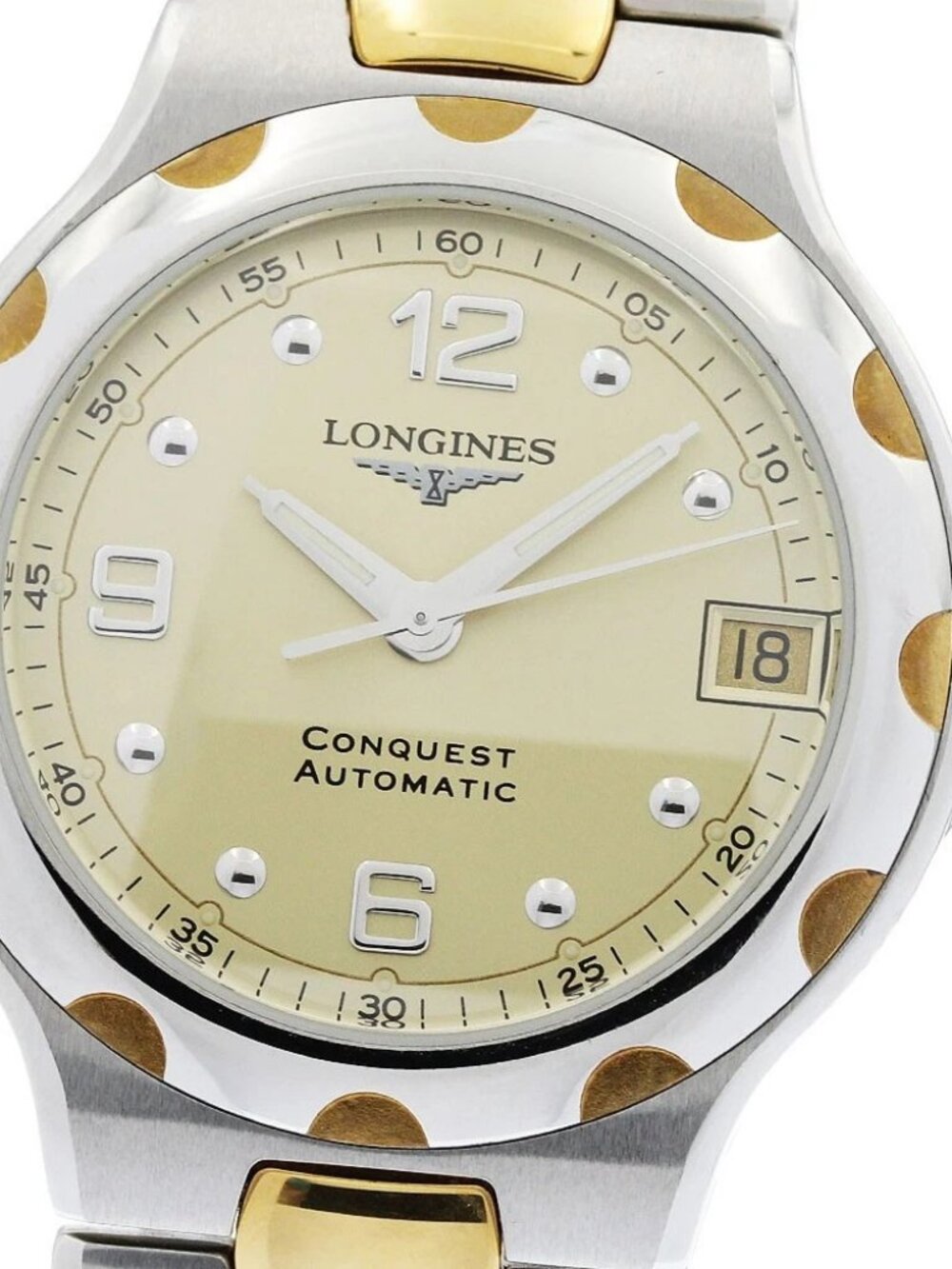 LONGINES Conquest L1.635.3 Date Gold Dial Automatic Men's Watch